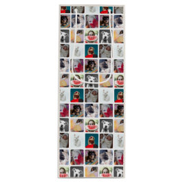 Modern Multi Photo Square Insta Pattern Geschenktüte Für Weinflaschen