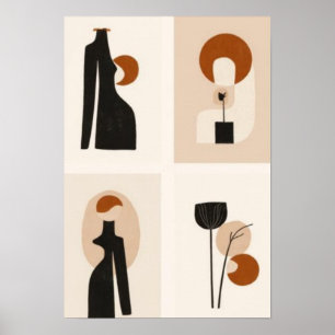 Modern Muse Collection   Minimalistische abstrakte Poster