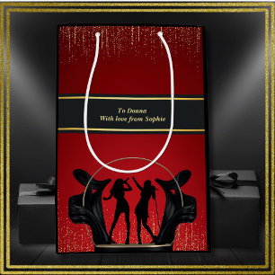 Modern Music Party Karaoke Geburtstagsgeschenktasc Mittlere Geschenktüte