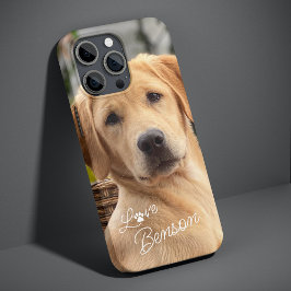 Modern my Best Friend Picture Dog Liebe Paw Print iPhone 16 Pro Max Hülle