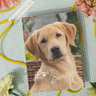 Modern My Best Friend Picture Liebe Paw Print Karte