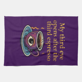 Modern Mystic Coffee Art My third eye collection Geschirrtuch