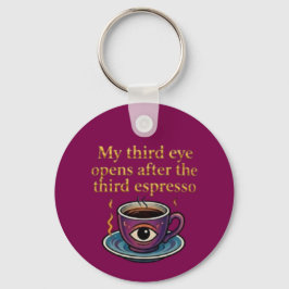 Modern Mystic Coffee Art My third eye collection Schlüsselanhänger