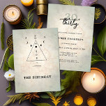 Modern Mystic Tarot Fortune 30. Geburtstag Party Einladung<br><div class="desc">Eine moderne, elegante und schicke 30. Geburtstagsschablone mit einem Tarot, Wahrsagermotiv, mit einem Dreieck, den Mondphasen und einigen Symbolen, die an alte Runen erinnern. Ein lustiges Tarot Geburtstagsfeier für eine moderne Frau zu ihrem 30. Geburtstag. Eine tolle Wahl für ein lustiges Party mit Palmenlesen, Wahrsagerei, Horoskop und anderen lustigen und...</div>
