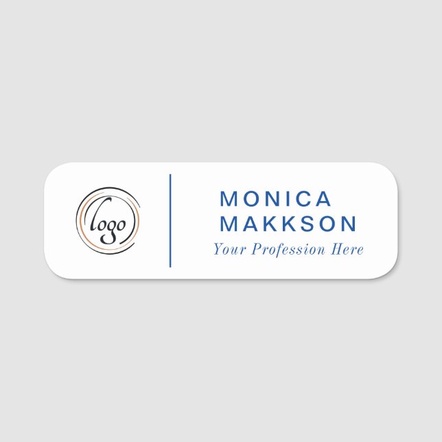 Modern Name, Logo und Titel Namensschild (Vorderseite)
