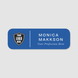 Modern Name, Logo und Titel Namensschild