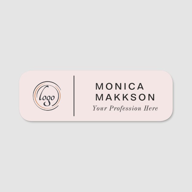 Modern Name, Logo und Titel Namensschild (Vorderseite)
