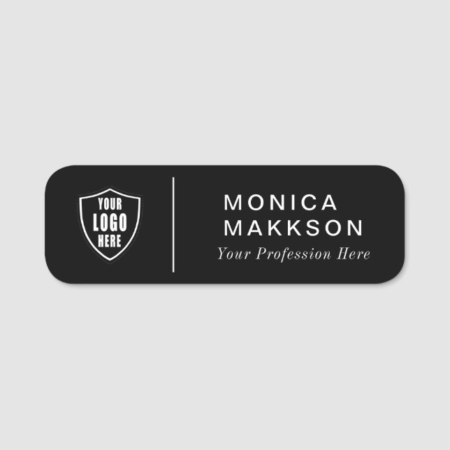 Modern Name, Logo und Titel Namensschild (Vorderseite)