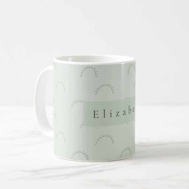Modern Name Mug  Kaffeetasse (Vorderseite Links)