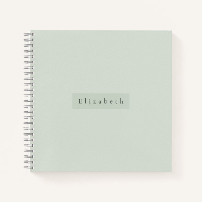 Modern Name  Notebook Notizbuch (Vorderseite)