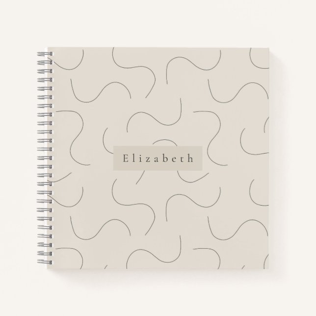 Modern Name Notebook  Notizbuch (Vorderseite)