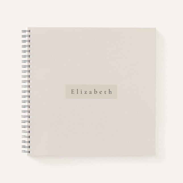 Modern Name Notebook  Notizbuch (Vorderseite)