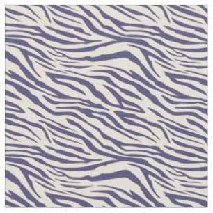 Modern Navy Blue Ivora Zebra Muster Stoff