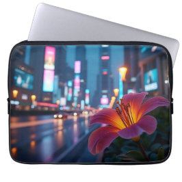 Modern Neon Bloom 13' Laptopschutzhülle