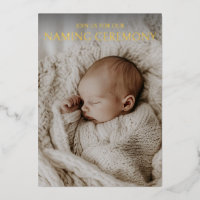 Modern Neutral Baby Naming Zeremonie Foto Gold