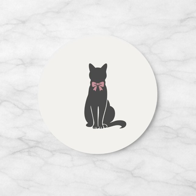 Modern Neutral Cat Seal Sticker (Von Creator hochgeladen)