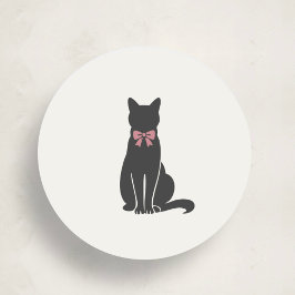 Modern Neutral Cat Seal Sticker
