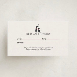 Modern Neutral Pet Sitter Appointment | Editable Terminkarte