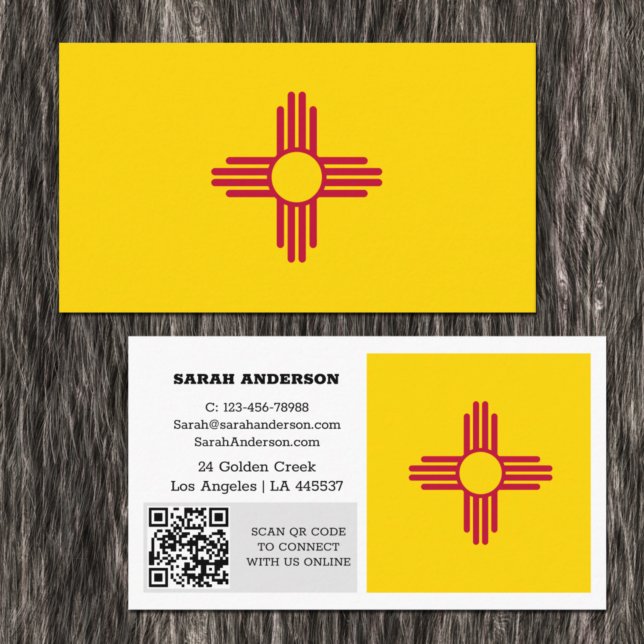 Modern New Mexico Business Card, Flag / USA Visitenkarte (Von Creator hochgeladen)