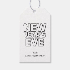 Modern New Year’s Eve Party  Geschenkanhänger