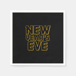 Modern New Year's Eve Party  Serviette