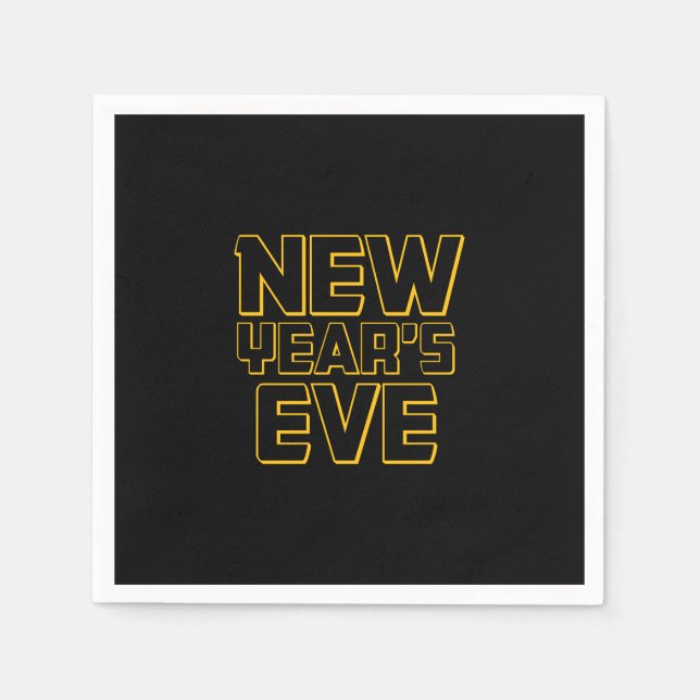 Modern New Year's Eve Party  Serviette (Vorderseite)