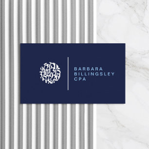 Modern Nummernschilder Logo II Wirtschaftsprüfer V Visitenkarte