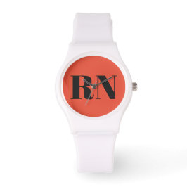 Modern Nurve RN Orange Terracotta Custom Armbanduhr