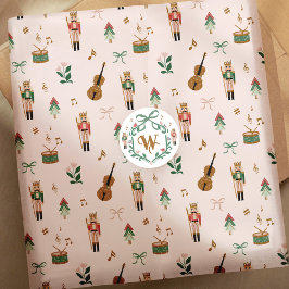 Modern Nutcracker Christmas Bow Ribbon Muster Seidenpapier