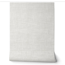 Modern Off White Home Office Linen Look Texture Tapete