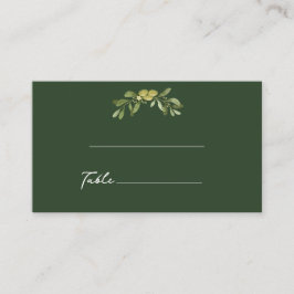 Modern Olive Green Platzkarte