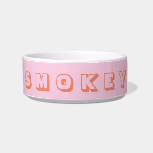Modern Orange Display Name Pink Napf