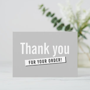MODERN ORDER INSERT Business danke Ihnen schlicht 