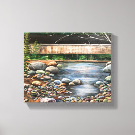 Modern Original Brook Art gestresste Canvas Print Leinwanddruck