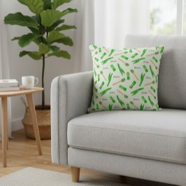 Modern Pandan Leaf Pattern Kissen