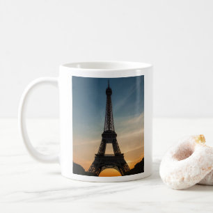 Modern Pariser Sunset Eiffel Tower Paris Französis Kaffeetasse