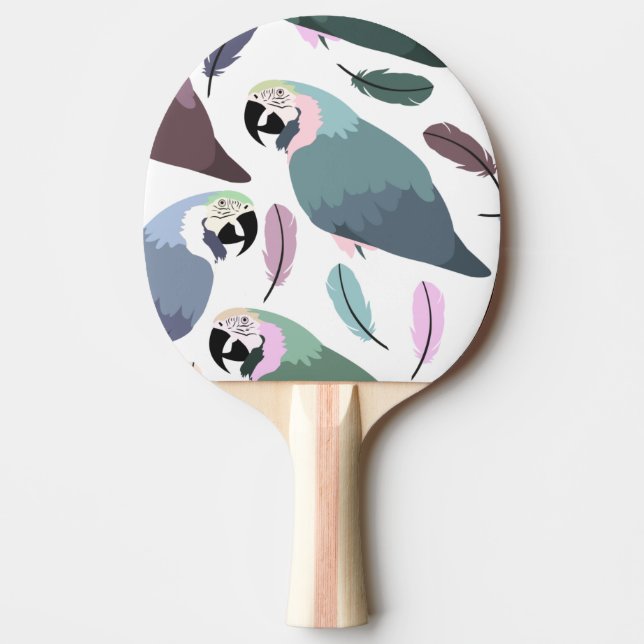 Modern Parrots Tropical Pattern  Tischtennis Schläger (Vorderseite)