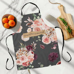 Modern Pastel Flowers & Kraft Personalized Gift Schürze<br><div class="desc">Modern Pastel Flowers & Kraft Personalized Gift</div>
