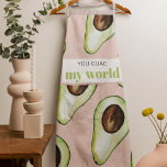 Modern pastellrosa und grüne Avocado Fusion Zitat Schürze<br><div class="desc">Modern pastellrosa und grüne Avocado Fusion Zitat</div>
