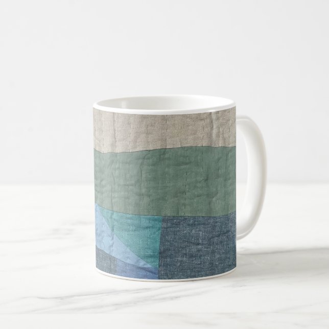 Modern Patchwork Quilt Mug (Devant droit)