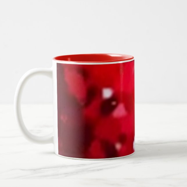 Modern pattern Netz mug Zweifarbige Tasse (Links)
