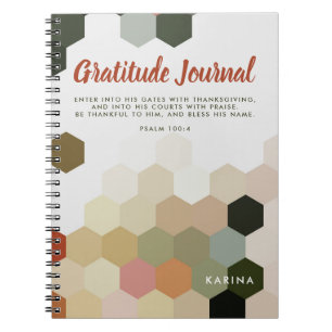 Modern Pattern Scripture Gratitude Journal