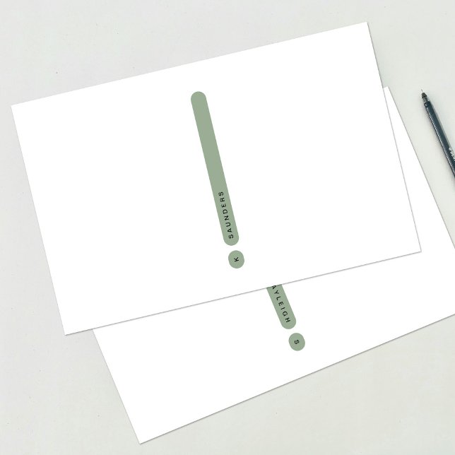 Modern Personal Stationery | 2-Column Briefpapier (Von Creator hochgeladen)