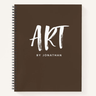 Modern Personalisiert Artist Sketchbook - Ihr Name Notizbuch