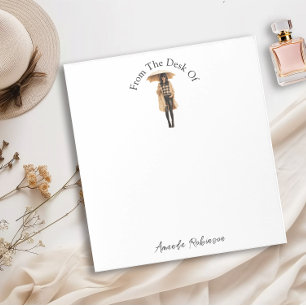 Modern Personalisierte Fashionista Girl Notizblock