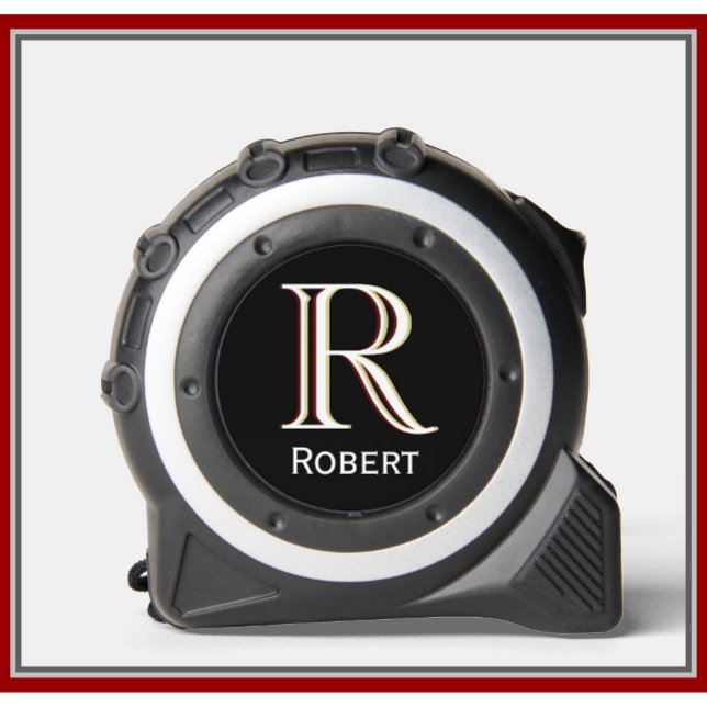 Modern Personalisierter Name für Monogramme Maßband (Von Creator hochgeladen)