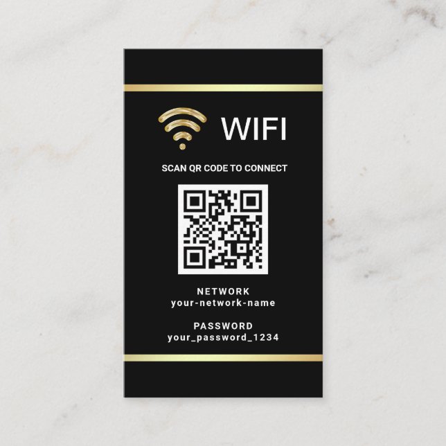Modern Personalisiertes QR-Code Visitenkarte (Vorderseite)