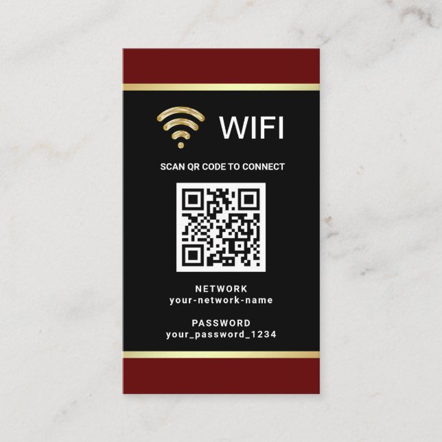 Modern Personalisiertes QR-Code Visitenkarte (Vorderseite)