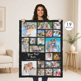 Modern Personalized 19 Fleecedecke