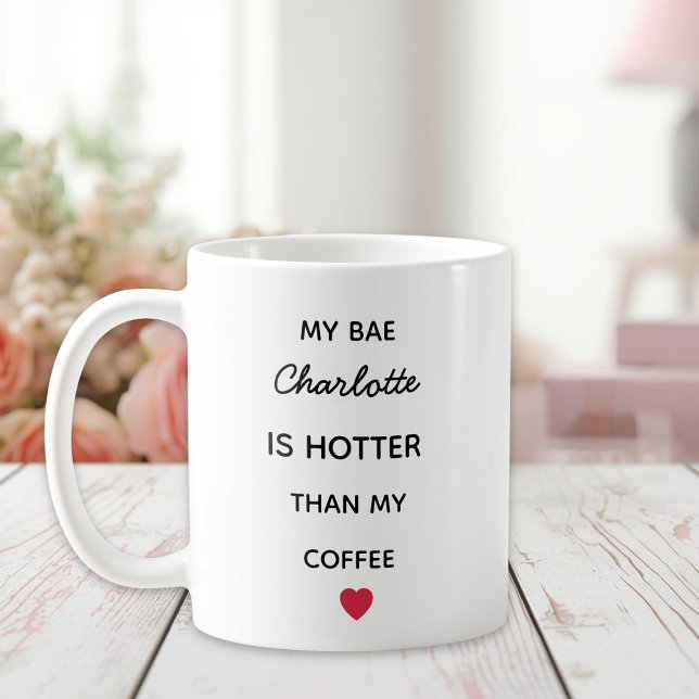 Modern Personalized Bae Coffee Mug Kaffeetasse (Von Creator hochgeladen)